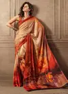 New Satin Designer Digital Printed Sarees Collection